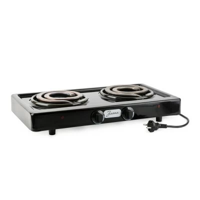 Electric stove Zlata 214t 2 Black Ground
