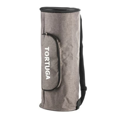 Cailed bag with a Tortuga rug is dark gray