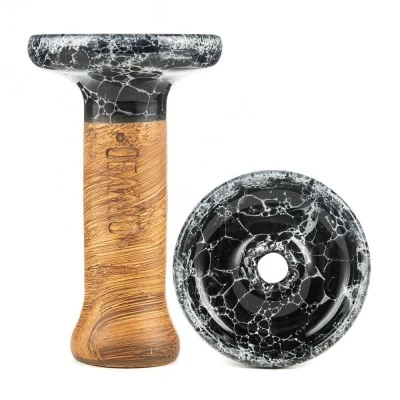 Black cloud PhunNel S Glaze Top black white marble