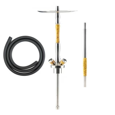 Mine Union Hookah Fibonacci Stabilized Wood (yellow)