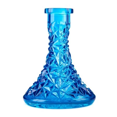 Crystal flask is blue